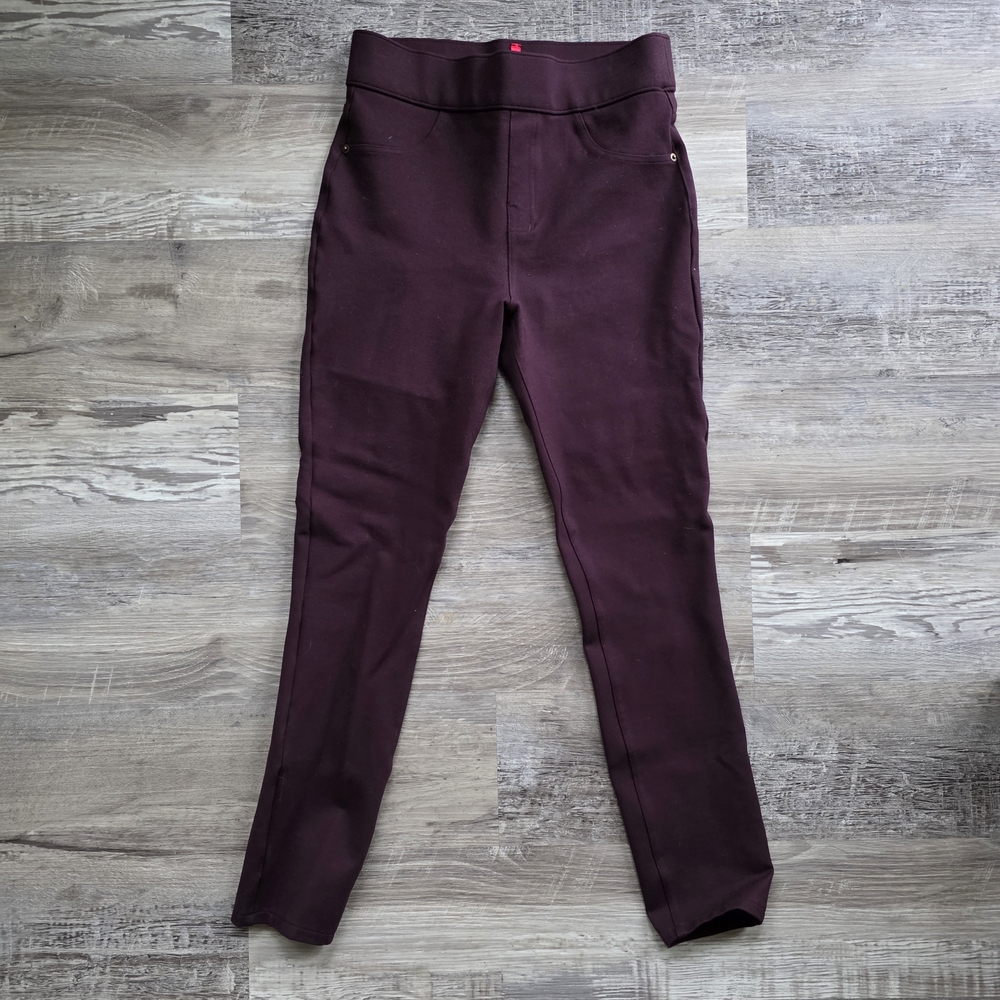SPANX The Perfect Pant Ankle Ponte Knit Brandywine Plum Size Small